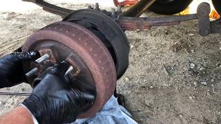 How to Change Campertrailer Brakes [upl. by Erlandson670]