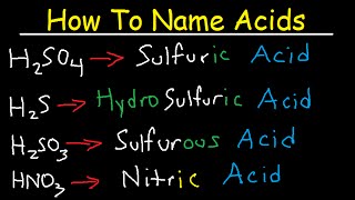 How To Name Acids  The Fast amp Easy Way [upl. by Brandy]