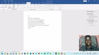 HOW TO MAIL MERGE YOUR DOCUMENT [upl. by Tarrel]