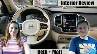 2020 Volvo XC90 T8 Interior Review Beth  Matt [upl. by Saenihp]