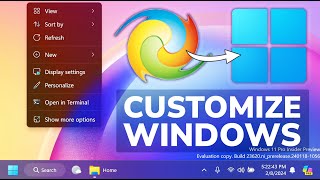 How to Customize Windows 11 23H2 Taskbar File Explorer and more [upl. by Ydaf]