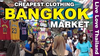 The Cheapest Clothing Markets In BANGKOK  Prices Quality amp Hidden Streets livelovethailand [upl. by Dett]