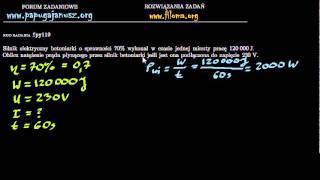 fpy119  Silnik elektryczny  Zadanie z fizyki  filomaorg [upl. by Acirat]