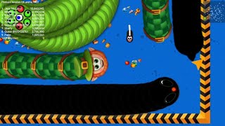 Worms Zone h4ck full trap a biggest snake top 001  Snake Games [upl. by Atived]