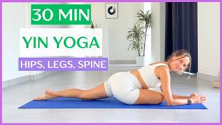 30 Min Yin Yoga  DEEP Stretch for Legs and Hips Tension Release [upl. by Lrigybab]