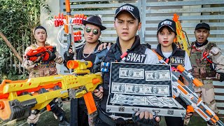 LTT Game Nerf War  Couple Warriors SEAL X Nerf Guns Fight Crime Braum Crazy Dead Zone [upl. by Aneehta]