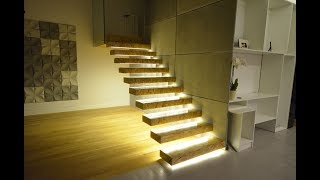 Intelligent Stair Lighting demo video [upl. by Alcinia]