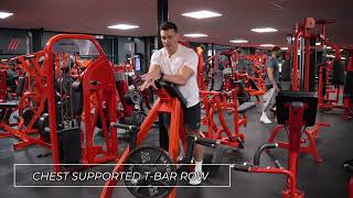 Chest Supported T Bar Row  Exercise Tutorial [upl. by Akinimod]