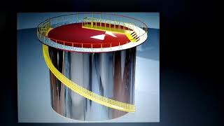 Solidworks Oil amp Gas Spiral Industrial Storage Tank Design in SOLIDWORKS [upl. by Ahsekim]