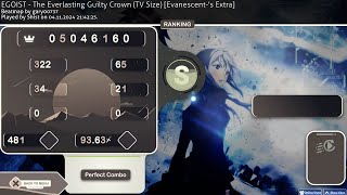 Shists playing EGOIST  The Everlasting Guilty Crown Evanescents Extra  9363  x481481 [upl. by Franza739]