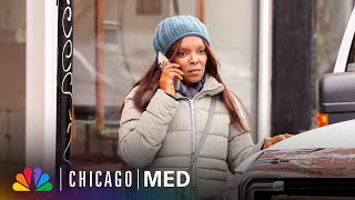 Maggie and Goodwin Witness a HitandRun  NBC’s Chicago Med [upl. by Dlonra]