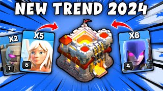 TH11 Queen Charge Golem Witch Attack Strategy  Best Th11 Attack Strategy 2024 Clash of Clans [upl. by Anyrak]