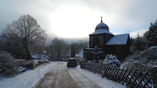 Schierke im Harz Spaziergang im Schnee in den frühen Morgenstunden 4k ❄️ [upl. by Ahasuerus372]