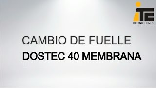 Dostec bomba dosificadora de membrana Cambio fuelle [upl. by Catina]