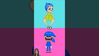 ❤ Evolution Sonic vs Joy 😍 Sonic the hedgehog and Inside out sonic insideout cartoon joy [upl. by Sidonnie978]