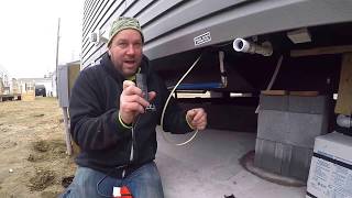 Proper Heat Tape Installation for Manufactured Mobile Homes w Exposed Water Lines MyHomeinEdisoncom [upl. by Lorena]