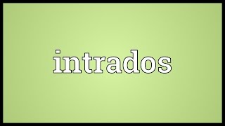 Intrados Meaning [upl. by Adnamal404]