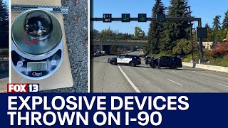 Explosive devices shut down I90 for hours  FOX 13 Seattle [upl. by Mulderig]