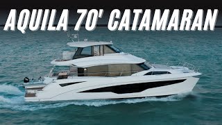 InDepth Look at the Aquila 70 Luxury Power Catamaran [upl. by Rialc]