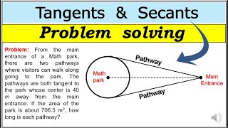 Tagalog Problem solving secant and tangent circle tangentproblem secantproblem problemsolving [upl. by Ahseihs850]