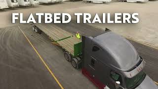 Flatbed Semi Trailers for LeaseRent  Premier Trailer Leasing [upl. by Drahnreb]