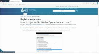 Proses gofrestru am OpenAthens Registration process for OpenAthens [upl. by Linder80]