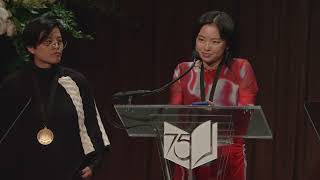 Yáng Shuāngzǐ and Lin King accept 2024 National Book Award for Trans Lit for Taiwan Travelogue [upl. by Eneluqcaj]