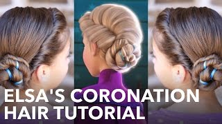 Elsas Frozen Coronation Hairstyle Tutorial [upl. by Dynah153]