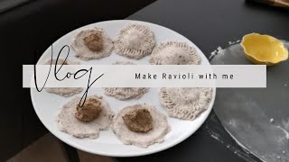 Vegan Ravioli with Vegan Alfredo Gluten Free  Slow Living Silent Vlog 26 [upl. by Eilata]