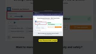 Generate Unhackable Passwords with This Free Password Tool strongpasswords passwordgenerator [upl. by Alenas]