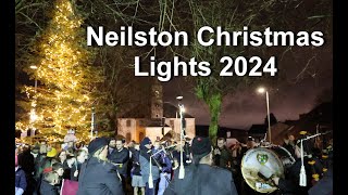 Neilston Christmas Light switch on 2024 4K [upl. by Emlynn]