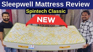 Sleepwell Pro Spintech Classic Mattress Review with Price Unboxing Sleepwell Mattress [upl. by Weinert475]