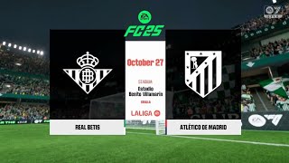 Real Betis vs Atletico Madrid LaLiga 2425 Gameplay EA FC 25 eafc25 easports [upl. by Nevag866]