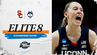 UConn vs USC  Elite Eight NCAA tournament extended highlights [upl. by Yahs]