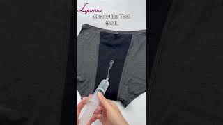 ly764 Testing Super Absorbent Period Panties Boyshorts Menstrualunderwearmanufacturers [upl. by Rahm442]