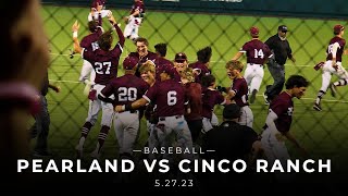 Pearland vs Cinco Ranch Baseball 52723 [upl. by Anala200]