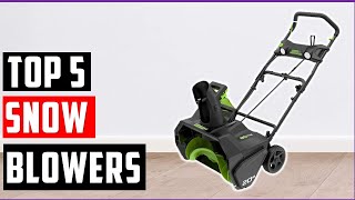 Best cordless snow blowers 2024  Top 5 cordless snow blowers Reviews [upl. by Allissa235]