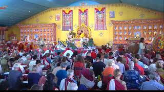 HH Gyalwang Drukpa Nuns practice Tasha Dance [upl. by Eignav]