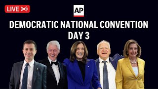 DNC LIVE Day 3 of 2024 Democratic National Convention [upl. by Elehcir811]