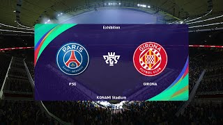 PSG U19 vs Girona U19 18092024 UEFA Youth League PES 2021 [upl. by Kceb]