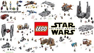 All Lego Star Wars Force Awakens Sets Compilation  Lego Speed Build Review [upl. by Sapphera]