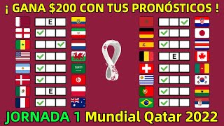 MUNDIAL QATAR 2022 Pronósticos JORNADA 1 [upl. by Umeh361]