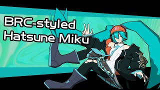 BRCStyled Hatsune Miku mod for Bomb Rush Cyberfunk [upl. by Saks853]