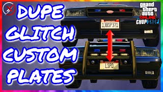 PATCHED EASY GTA 5 Online Duplication GLITCH Custom Plate Transfer Glitch [upl. by Cath]