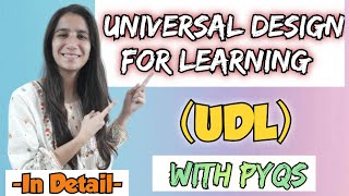 Universal Design for Learning UDL  Imp for All Teaching Exams ugcneteducation ssbpgt opscpgt [upl. by Sairahcaz568]