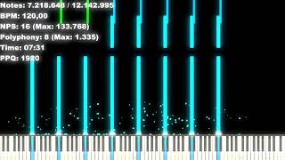 Black MIDI 4pi Quadruple pi 1214 Million Notes [upl. by Torey368]