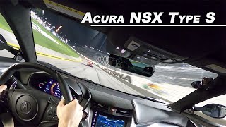 2022 Acura NSX Type S  POV Night Drive at Daytona International Speedway [upl. by Alec]