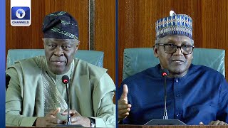 Full Video President Tinubu Has Instructed NNPC Oil Marketers To Buy Fuel From Dangote Refinery [upl. by Ignacia]