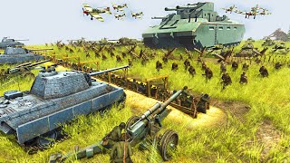 NEW Russian MEGATANK vs German Army Defenses  Men of War WW2 Mod [upl. by Natalia]