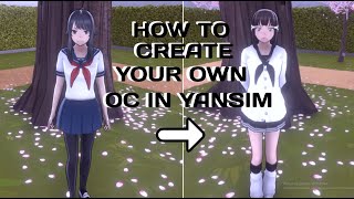 HOW TO CREATE YOUR OWN OC  YANDERE SIMULATOR [upl. by Ion]